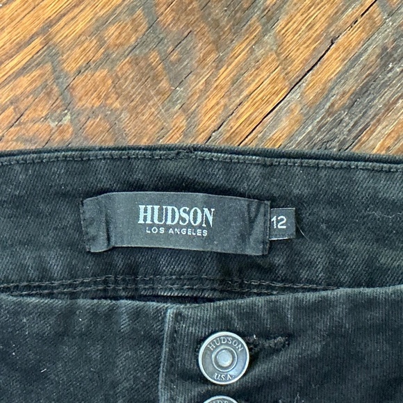 HUDSON Beth Black Baby Bootcut Jeans Women’s Size 12 - Picture 6 of 6